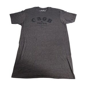 CBGB OMFUG Home of Underground Rock Graphic T-Shirt Charcoal Grey Medium